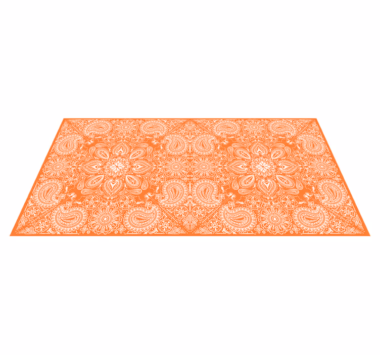 Vinylový koberec do kuchyne paisley dlažba nábytok - Tenstickers