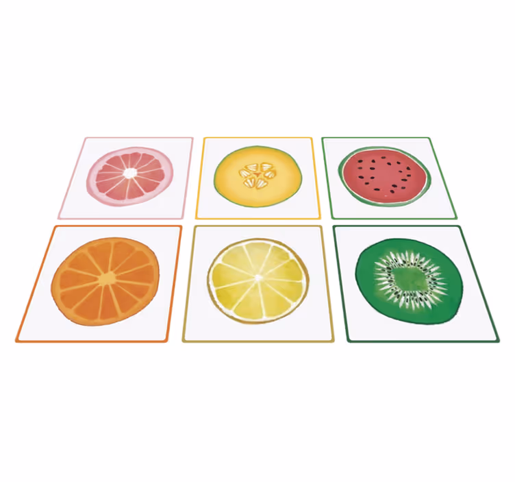 Vinylový koberec do kuchyne krájané ovocie - Tenstickers