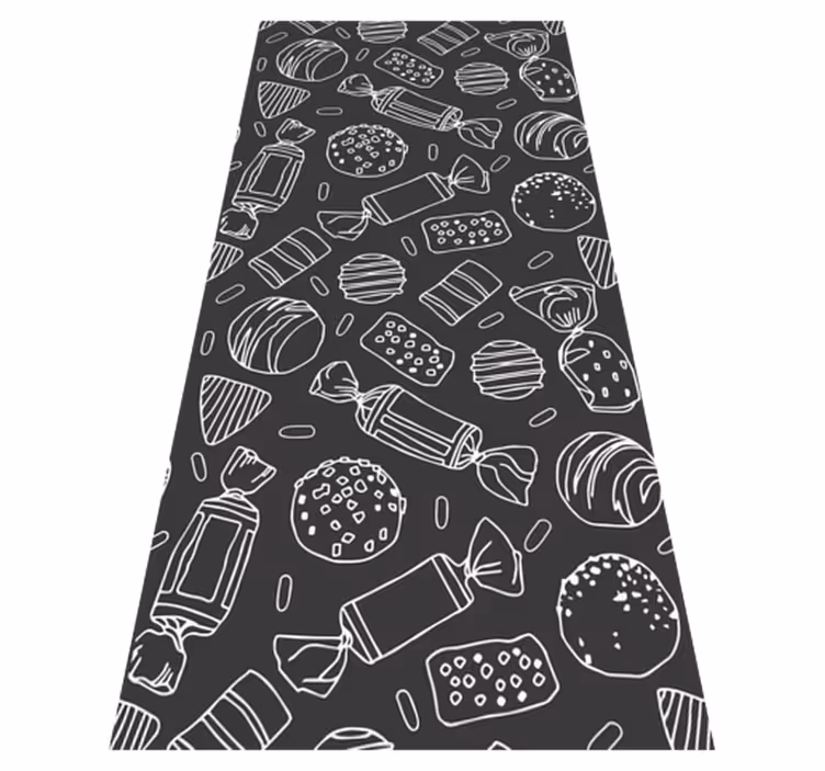 Vinylový koberec do kuchyne patron karamelky - Tenstickers