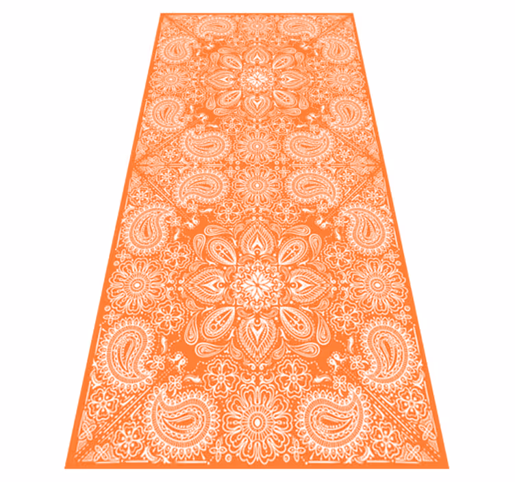 Vinylový koberec do kuchyne vzor paisley dlaždica - Tenstickers