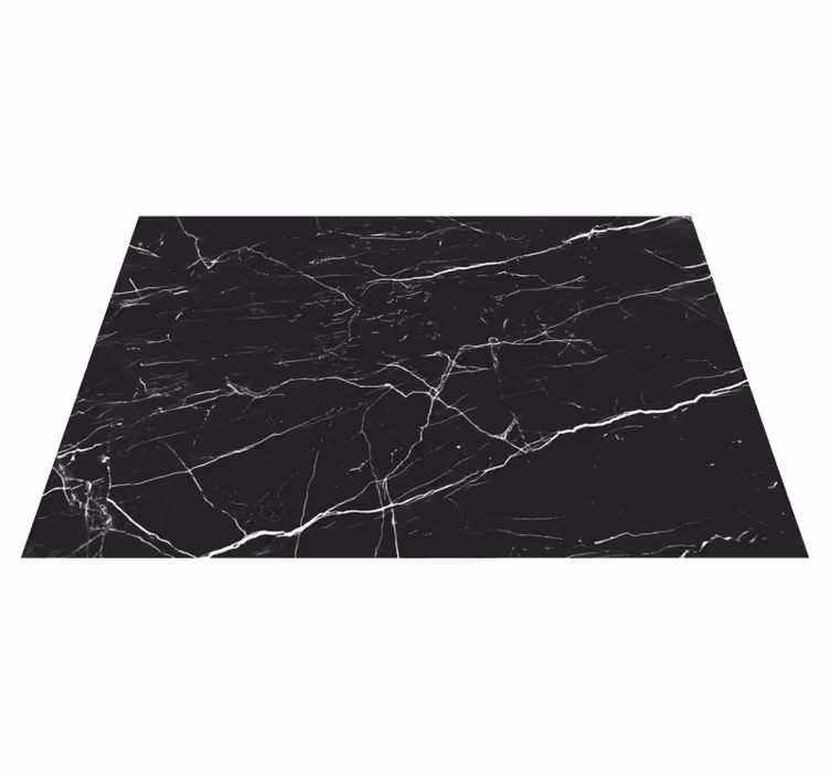 Vinylový koberec do kuchyne čierny mramor - Tenstickers