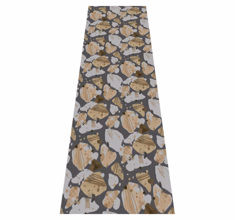 Vinylový koberec do spálne s cementovým terrazzo vzorom - Tenstickers