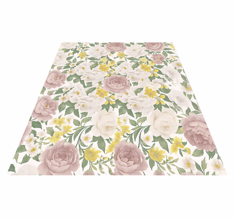 Vinylový koberec do spálne s tajomným botanickým motívom - Tenstickers