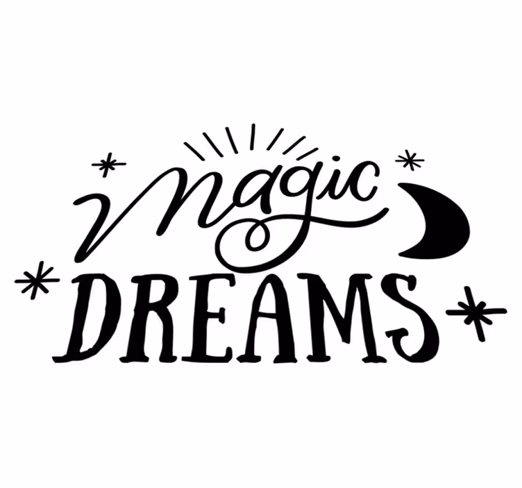 Vinylový koberec do spálne magické sny - Tenstickers