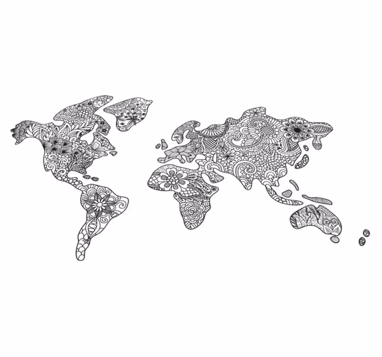 Vinylový koberec do spálne s mandalovou mapou - Tenstickers