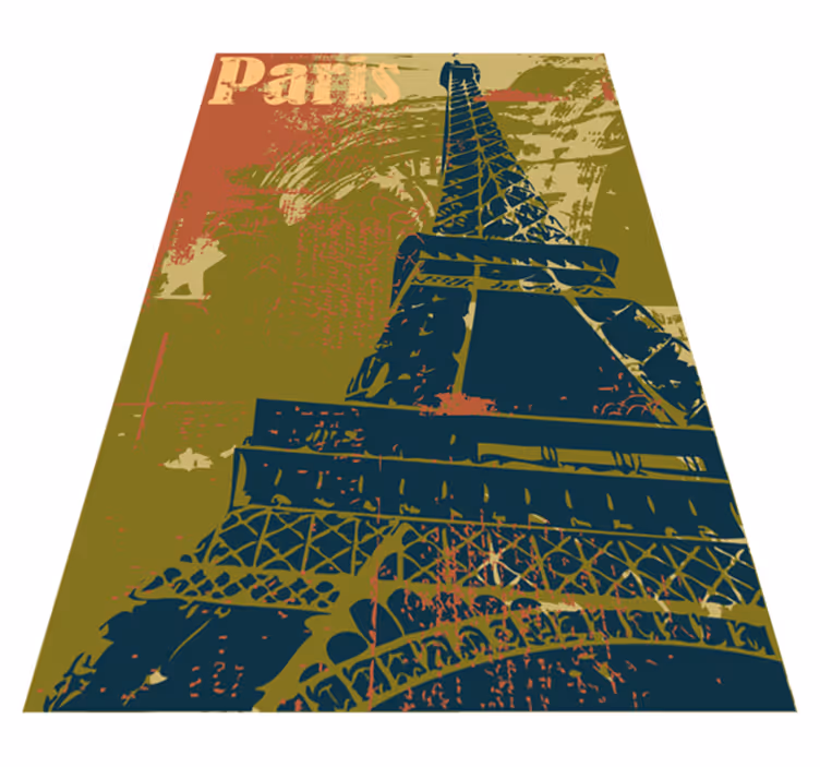 Vinylový koberec do spálne s dekoráciou paríž - Tenstickers