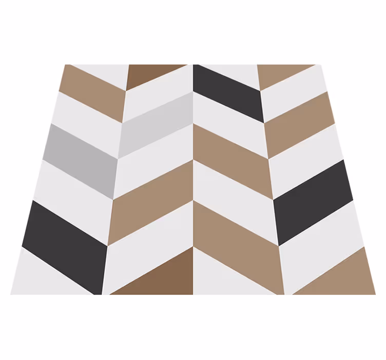 Vinylový koberec pre kanceláriu farebné geometrické bloky - Tenstickers
