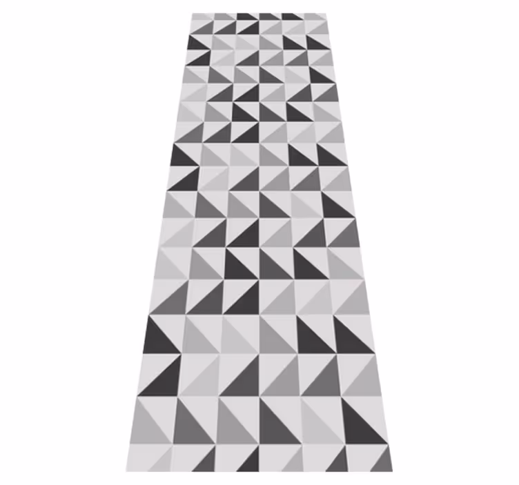 Vinylový koberec pre kanceláriu geometrické trojuholníky - Tenstickers