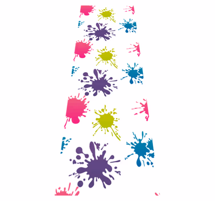Vinylový koberec do spálne s multicolor rozpraskaním - Tenstickers