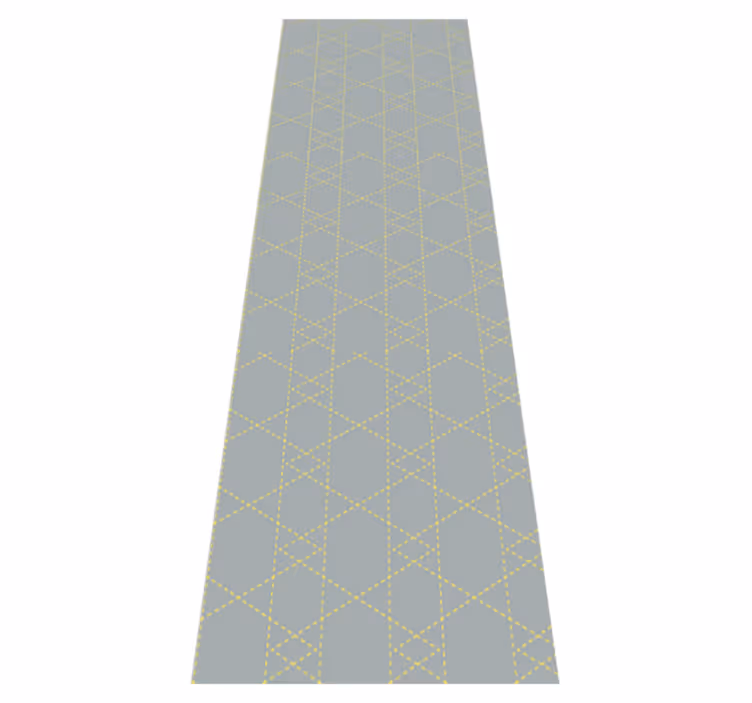 Vinylový koberec do spálne v pantone origami trojuholníky - Tenstickers