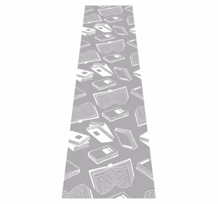 Vinylový koberec do spálne v nordickom štýle šedá báseň - Tenstickers