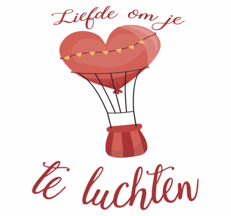 Vinylový koberec do spálne láska na prevetranie srdca - Tenstickers