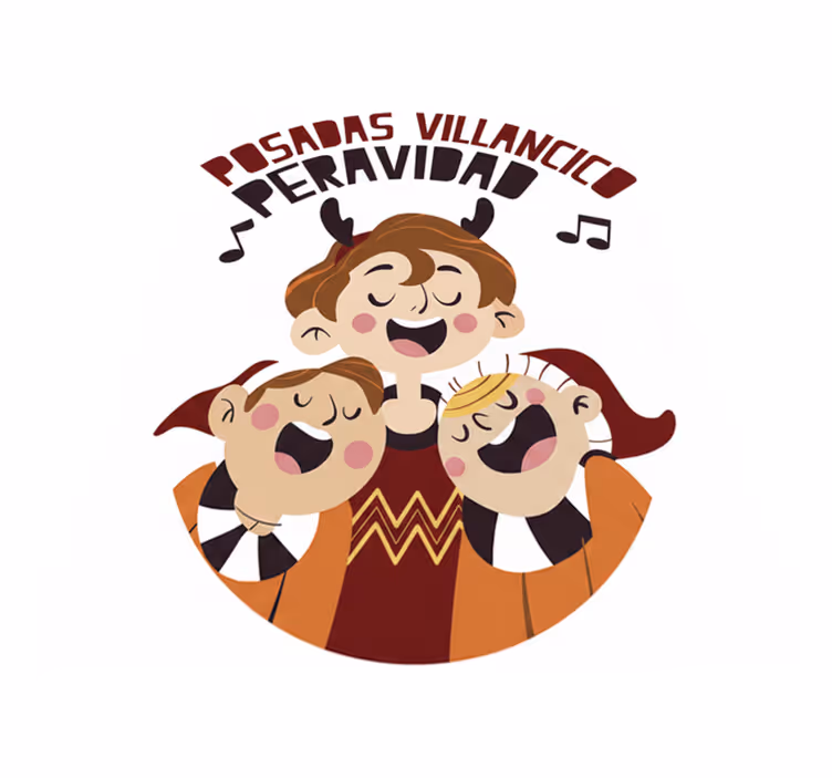 Vinylový koberec do spálne vianočný posedenie - Tenstickers