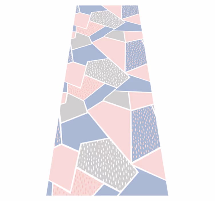Severský vinylový koberec geometrické jemné pastely - Tenstickers