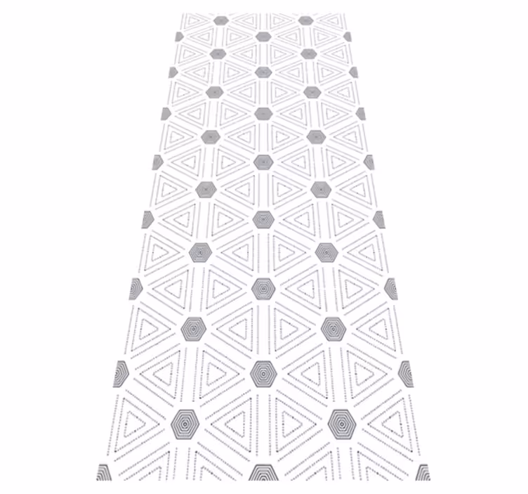 Severský vinylový koberec geometrické trojuholníky - Tenstickers