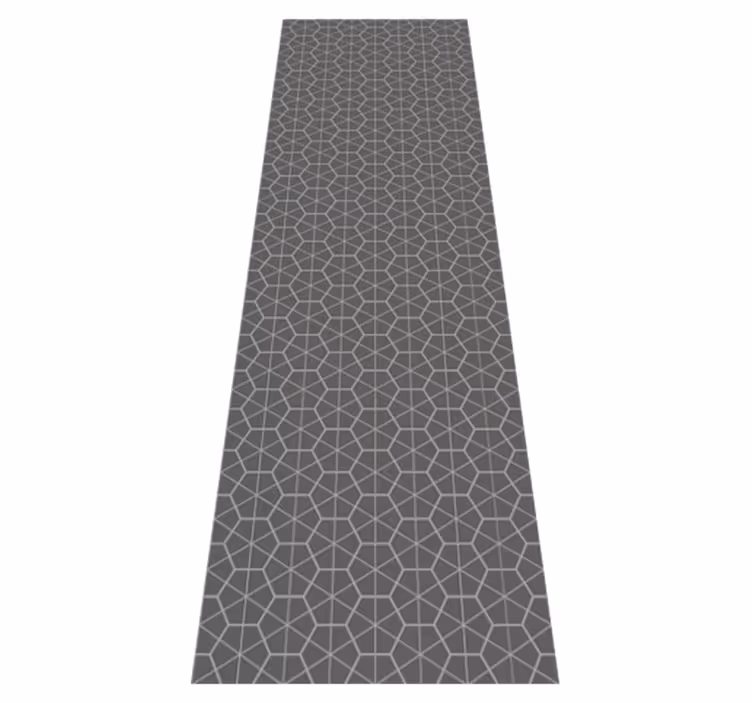 Severský vinylový koberec s minimalistickým hexagónom - Tenstickers