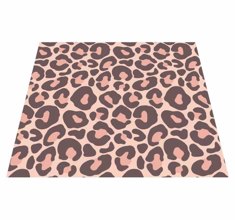 Vinylové koberce zvieratá ružový leopardí vzor - Tenstickers