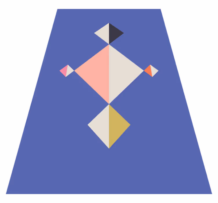 Moderný vinylový koberec s geometrickým vzorom - Tenstickers