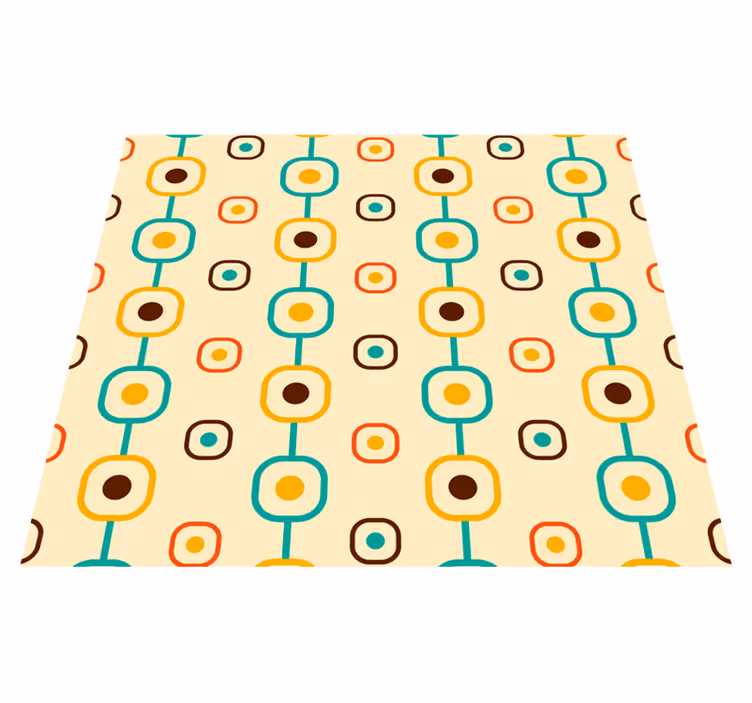 Vinylový koberec vintage geometria 60. rokov - Tenstickers