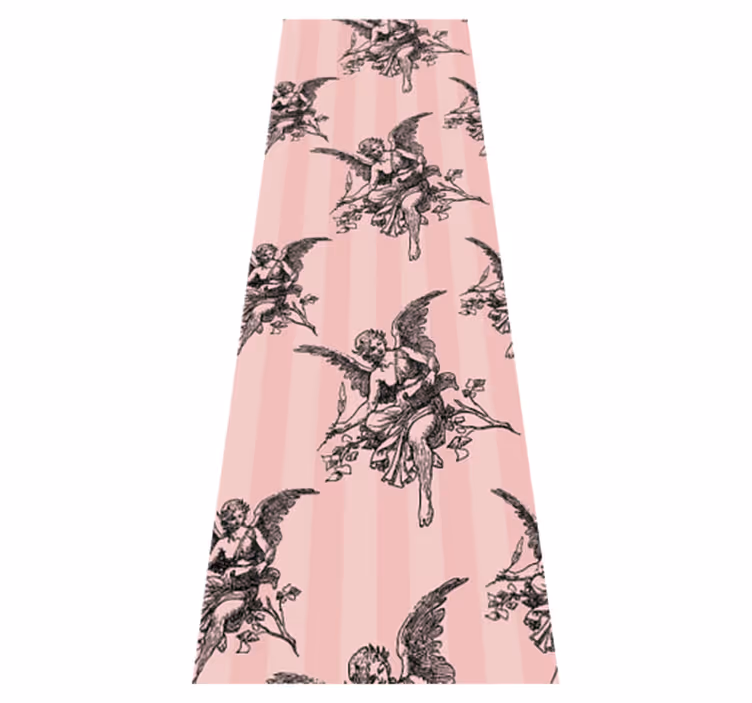 Vinylový koberec vintage s motívom toile jouy - Tenstickers
