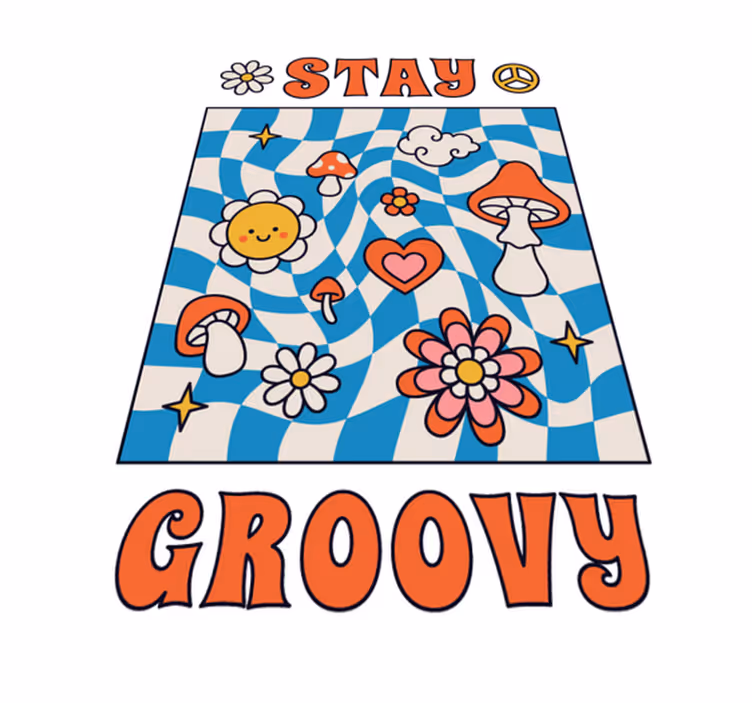 Vinylový koberec citáty zostaň v pohode - Tenstickers