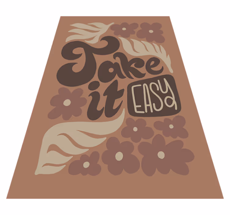 Vinylový koberec citáty nechaj to na pohodu - Tenstickers