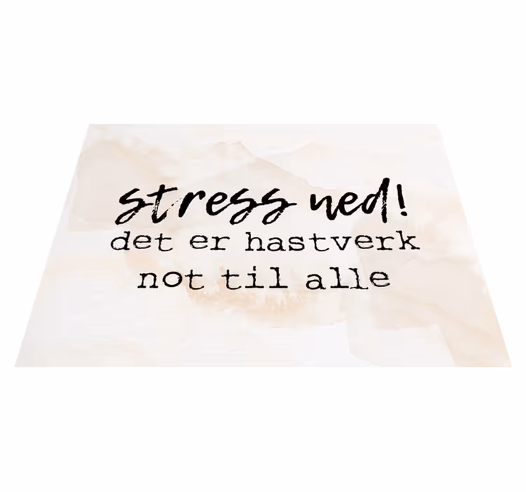 Vinylový koberec citáty dostatok na zníženie stresu - Tenstickers