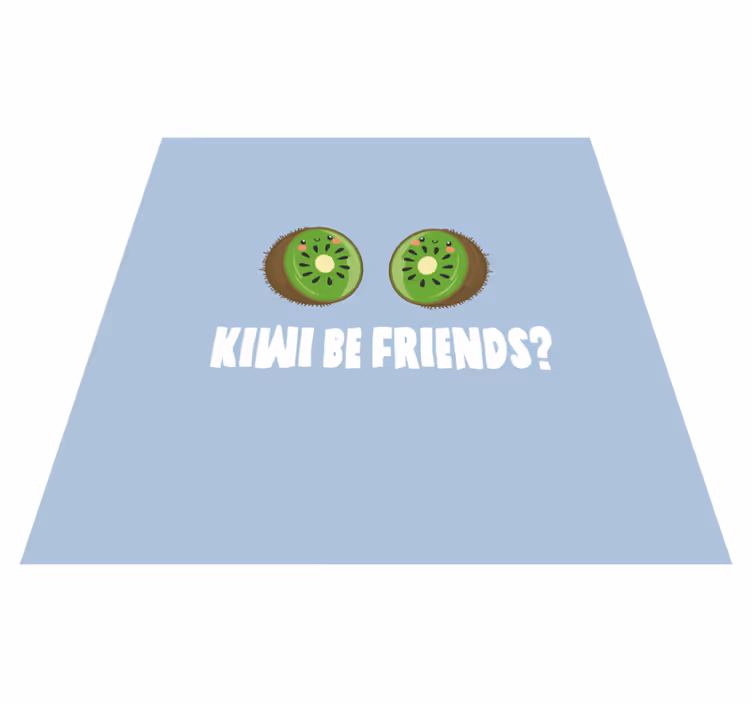 Vinylový koberec citáty vtipný citát s kiwi - Tenstickers