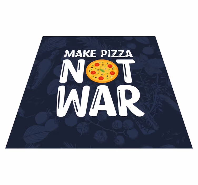 Vinylový koberec citáty zábavné citáty robia pizzu - Tenstickers