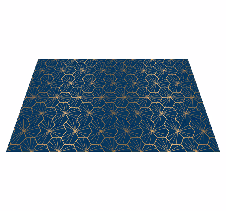 Vinylový koberec s geometrickými tvarmi elegantný vzor - Tenstickers