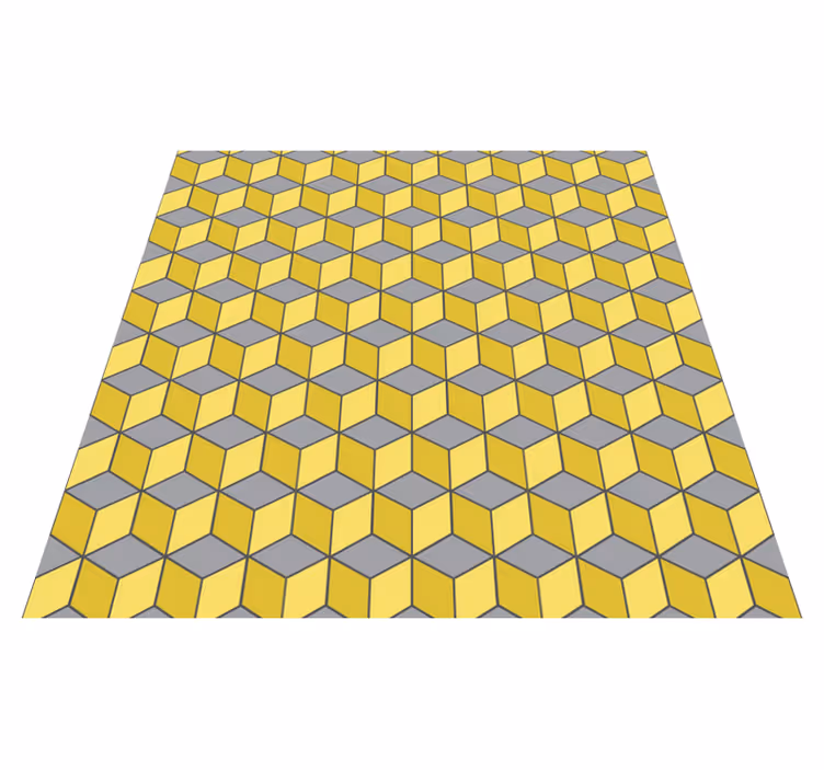 Vinylový koberec s geometrickými tvarmi pantone štvorce - Tenstickers