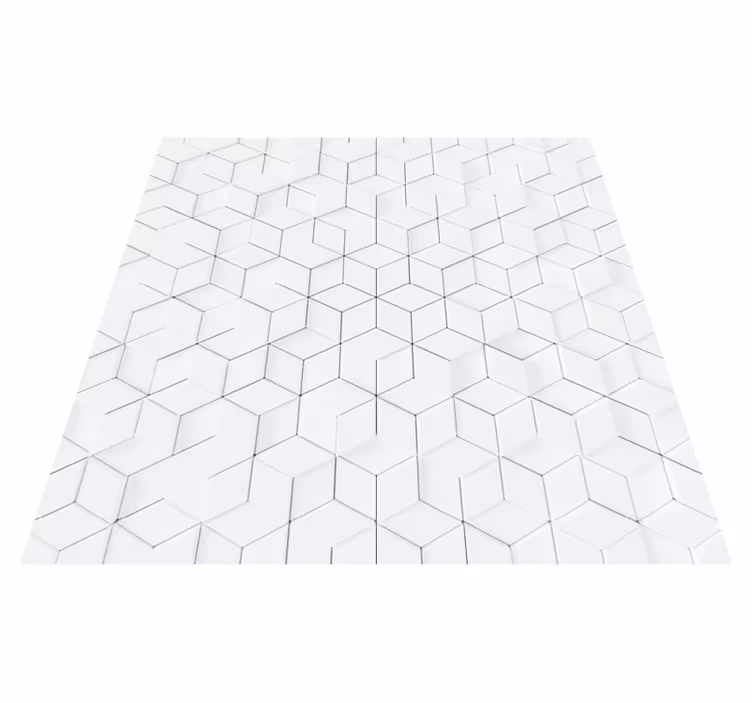 Zjednodušený geometrický vinylový koberec - Tenstickers