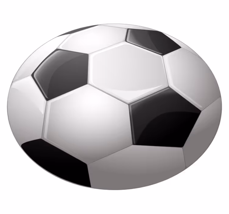 Ohromujúci futbalový loptu teen vinyl koberec - Tenstickers