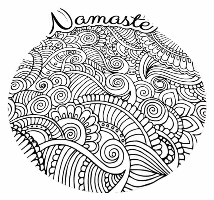 Vinylový koberec mandala namaste - Tenstickers