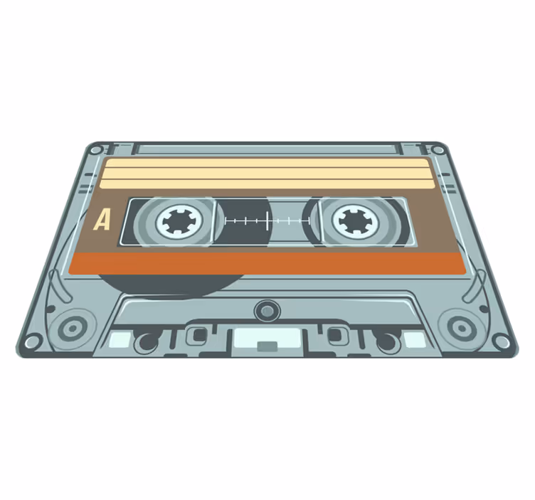 Kazeta z vintage vinylového koberca - Tenstickers