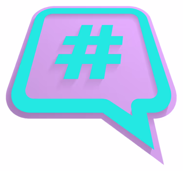vinylový koberec citáty hashtag bublina - Tenstickers