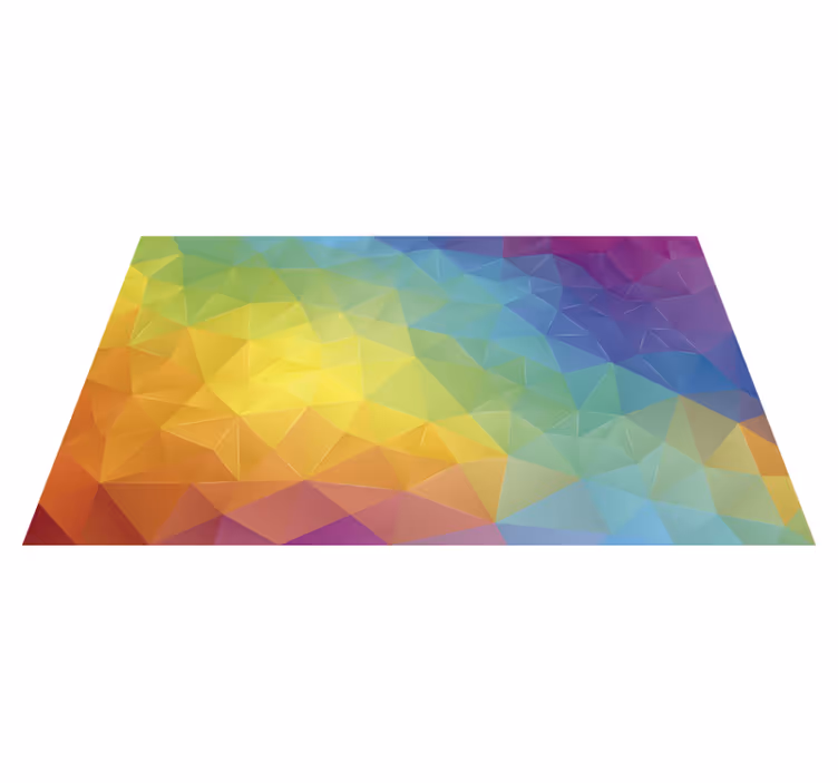 vinylový koberec s geometrickýmy tvarmi geometrické spektrum - Tenstickers