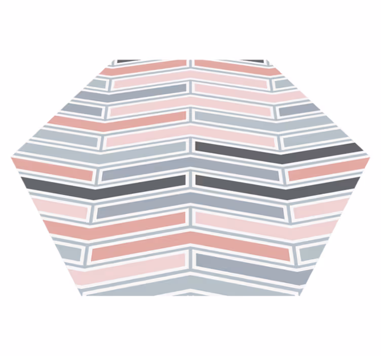 Vinylový koberec s geometrickými tvarmi lineárny vzor - Tenstickers