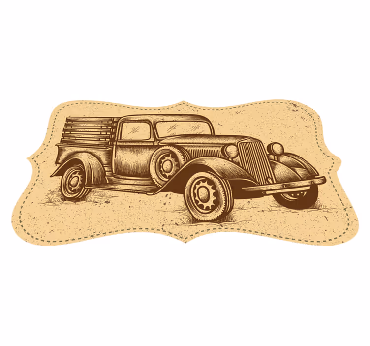 Koberec v dizajne v štýle vintage - Tenstickers