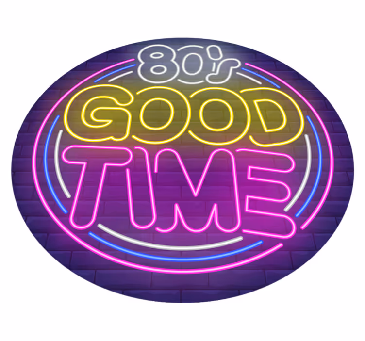 vinylový koberec citáty dobrý čas 80-tych rokov - Tenstickers