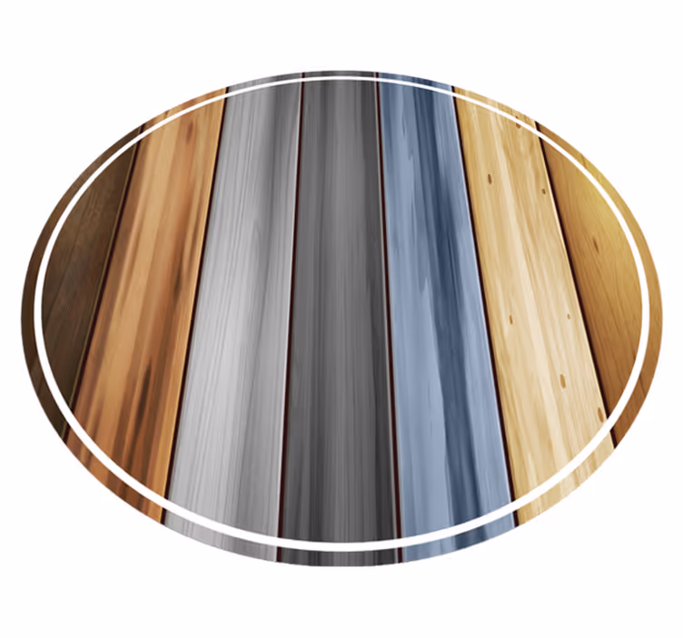 Ohromujúci okrúhly vinylový koberec - Tenstickers