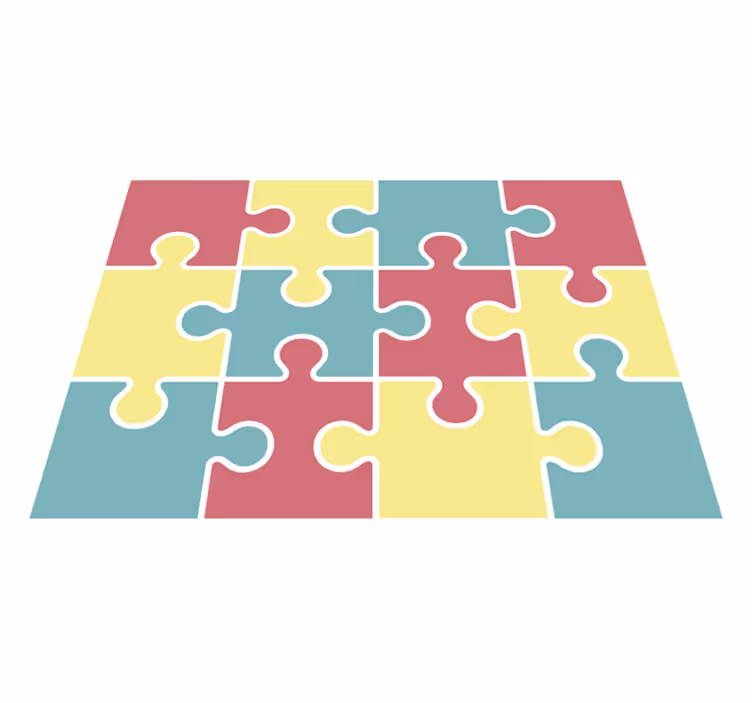 detský vinylový hry hra s kúskami puzzle - Tenstickers