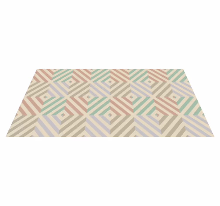 vinylový koberec s geometrickýmy tvarmi geometrická harmónia - Tenstickers