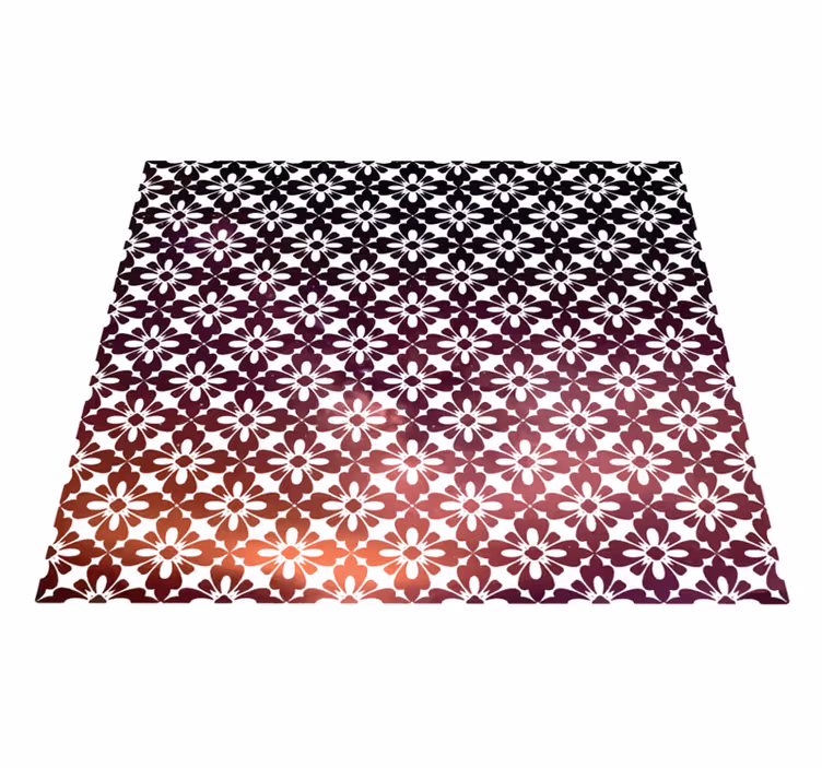 Okrasné kvety kvetinový vinyl koberec - Tenstickers