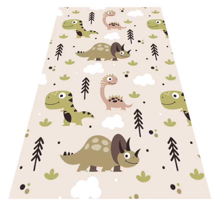 Vinyl koberec dinosaurov - Tenstickers