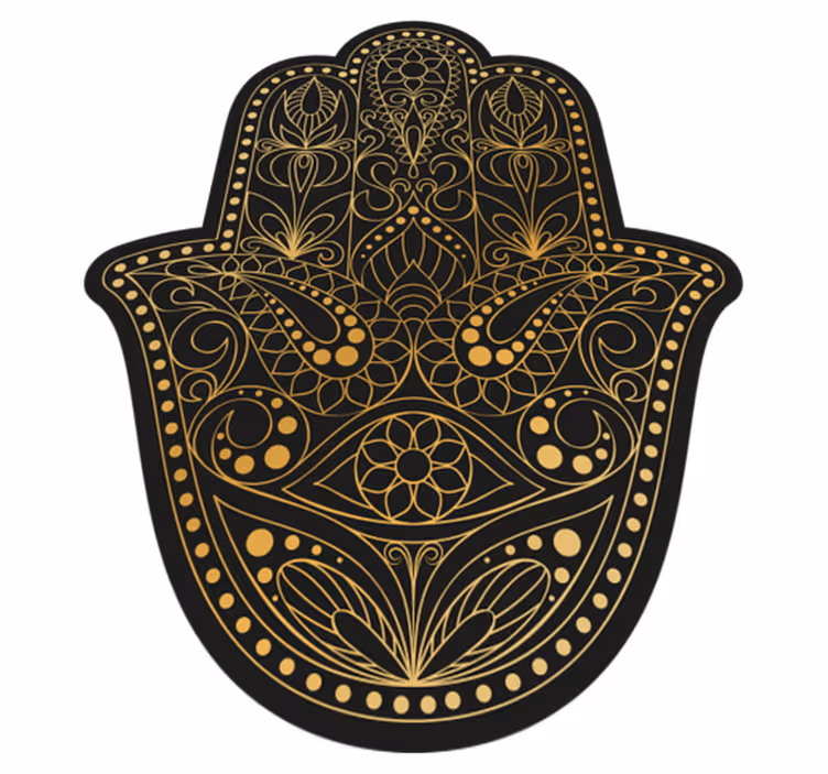 Fatma ručná mandala vinyl koberec - Tenstickers