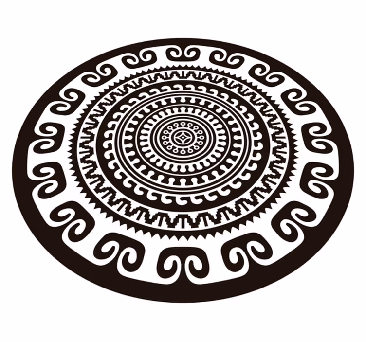 vinylový koberec mandala mandalový kruh - Tenstickers