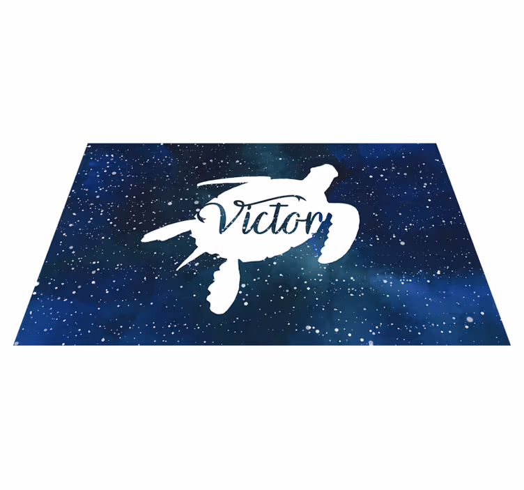 vinylový koberec s menom hviezdna morská korytnačka - Tenstickers