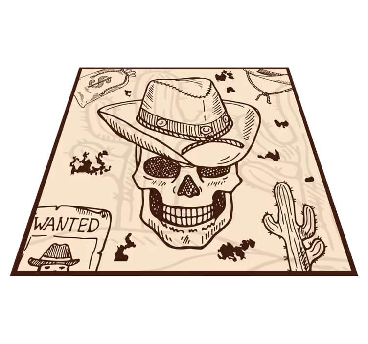 Západné ikony vinylový koberec do spálne - Tenstickers