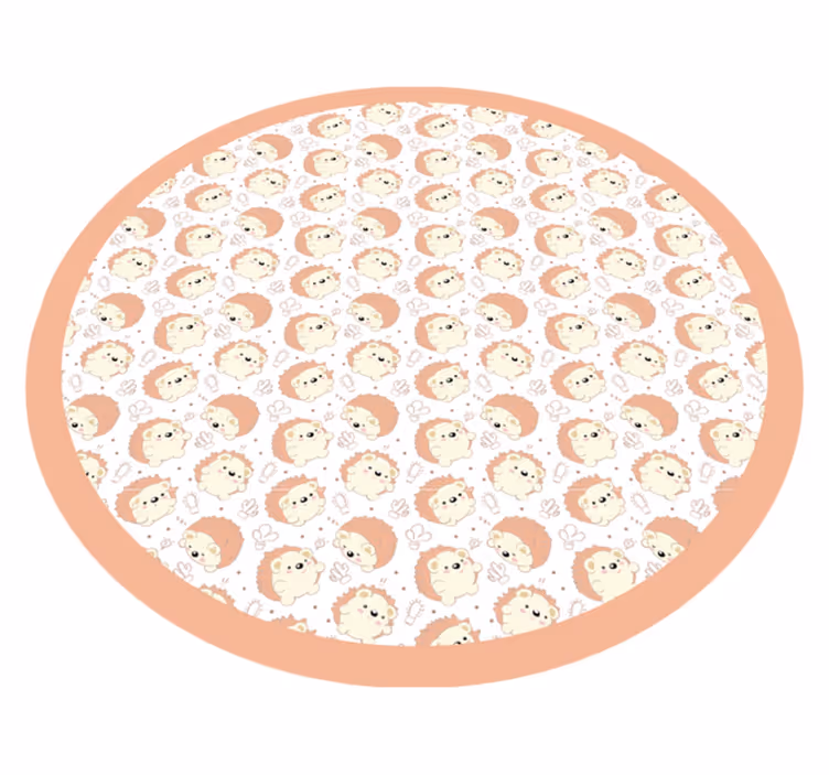 vinylový koberec pre bábätko lev kruhový vzor - Tenstickers